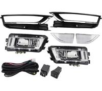 Hivvaor conjunto de luces delanteras Conjunto de faros delanteros para VW para Passat B7 2010-2015 Faros antiniebla Parachoques delantero