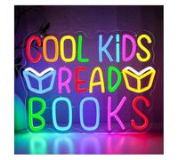 Hivvaor Decoración con luces de neón Lámpara de neón ambiental relajante, con alimentación,para ideal para niños que leen libros, para decoración