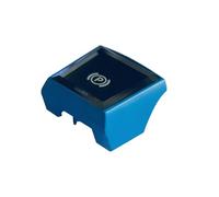 hivxwerm Botón Freno Electrónico Compatible con para 5 6 X3 X4 F10 F11 F18 F06 F12 F13 F25 F26 2014 2015 2016 2017 Cubierta Interruptor Botón Freno Estacionamiento Coche Freno Mano(Blue)
