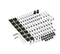 hivxwerm Compatible con Suzuki para GSXR para GSX-R 600 750 1000 155PCS Juego De Tornillos Y Tuercas De Carenado para Carrocería De Motocicleta Tornillos Moto(Silver)