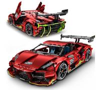 HiWEEGO Kit de construcción de coche teledirigido - escala 1:10 2,4 GHz recargable Drift coche de carreras 2202 piezas Racing Car Modellauto Juguetes de construcción para niños adolescentes adultos