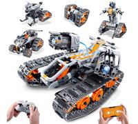 HiWEEGO Kit de construcción de Robot 5 en 1 luz LED, aplicación y Mando a Distancia, Juguete robótico Recargable para niños de 6 a 12 años, cumpleaños