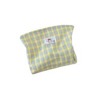 hiwhale Girly Plaid bolsa de cosméticos gran capacidad viaje portátil mujeres moda embrague cremallera bolso cosmética artículos tocador Bolsas almacenamiento