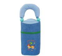 hiwhale Kawaii Salchicha Perro Redondo Barril Pluma Bolsa multifunción papelería Caso Lindo Bolsa de Almacenamiento de Mano para la Escuela del Estudiante Suministros