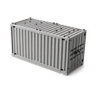 hiwhale Ladrillos de construcción Caja Grande Juguetes, contenedor de envío para Mini Figuras, Bloques de construcción jugu