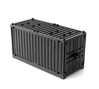 hiwhale Ladrillos de construcción Caja Grande Juguetes, contenedor de envío para Mini Figuras, Bloques de construcción jugu