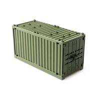 hiwhale Ladrillos de construcción Caja Grande Juguetes, contenedor de envío para Mini Figuras, Bloques de construcción jugu
