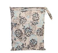 Hixingo 30x36cm Estampado 3D Bolsa de Pañales Impermeable,Bolsa Impermeable de Tela con Doble Cremallera Reutilizable Wet Bag Pañales,Organizador para Toallitas y Ropa Sucia (Caqui,1 Pieza)