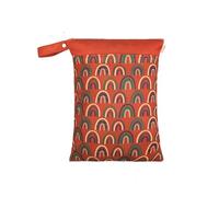 Hixingo 30x40cm Bolsas de Pañales Mojados, Impermeable Reutilizable Bolsa Pañales con Cremallera, Wet Bag Organizador para Carro de Bebe, para Viajes, Playa y Piscina (Parduzco 016,1 Pack)