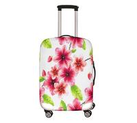 Hixingo 3D Estampado Cubierta de Equipaje, Elástico Funda Protectora de Equipaje Paisaje de Jardín Anti-Polvo Funda de Maleta Antiarañazos Luggage Cover (Hoja Verde,XL (30-32 Pulgadas))