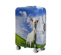 Hixingo 3D Oveja Cubierta de Equipaje, Elástico Funda Protectora de Equipaje Anti-Polvo Lavable Funda de Maleta Antiarañazos Luggage Cover para 18-32 Pulgadas (Cielo Azul,L (26-28 Pulgadas))