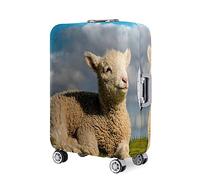 Hixingo 3D Oveja Cubierta de Equipaje, Elástico Funda Protectora de Equipaje Anti-Polvo Lavable Funda de Maleta Antiarañazos Luggage Cover para 18-32 Pulgadas (Nubes,L (26-28 Pulgadas))