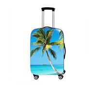 Hixingo 3D Paisaje Cubierta de Equipaje Elástico Funda de Equipaje de Viaje Funda Protectora de Maletas se Ajusta Viaje Anti-Polvo Luggage Cover 18-32 Pulgadas (Árbol Coco,M (22-24 Pulgada))