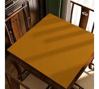Hixingo 80x80cm Tapete de Mahjong Portátil para Juegos de Mesa, Tapete Cuadrado Diatomita de Antideslizante Silencioso para Cartas Dados Dominó Tablero (Naranja Oscuro,1)