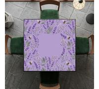Hixingo 80x80cm Tapete de Mahjong Portátil para Juegos de Mesa, Tapete Cuadrado Diatomita de Antideslizante Silencioso para Cartas Dados Dominó Tablero (Lavanda,1)