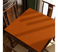Hixingo 80x80cm Tapete de Mahjong Portátil para Juegos de Mesa, Tapete Cuadrado Diatomita de Antideslizante Silencioso para Cartas Dados Dominó Tablero (Mandarina Oscuro,1)