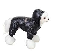 Hixingo Abrigo para Perros con Patas, Chaqueta Cómodo Cálida de Invierno para Perro Abrigo de Invierno para Perros Resistente al Viento para Clima Frío (MY21 Negro,XXL)