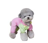 Hixingo Abrigo para Perros con Patas, Chaqueta Cómodo Cálida de Invierno para Perro Abrigo de Invierno para Perros Resistente al Viento para Clima Frío (BD05 Rosa,XXL)