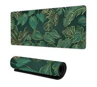 Hixingo Alfombrilla Ratón XXL/XL/L, Estampado Selva Tropical Alfombrilla Gaming, Mouse Pad con Bordes Cosidos y Base Antideslizante, Tapete Escritorio para Oficinas (Hoja 2,600x300x3mm)