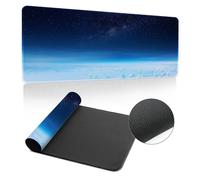 Hixingo Alfombrilla Ratón XXL/XL/L, Maravillas del Mundo Alfombrilla Rató Gaming, Alfombrilla con Bordes Cosidos, Mouse Pad con Base Antideslizante (700x300x3mm,Espacio)