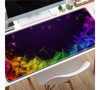 Hixingo Alfombrilla Ratón XXL/XL/L, Triangulo Abstracto Alfombrilla Rató, Alfombrilla Gaming con Bordes cosidos y Base Antideslizante, Mouse Pad para Oficinas y Hogares (700x300x3mm,Negro)