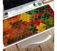 Hixingo Alfombrilla Ratón XXL/XL/L, Triangulo Abstracto Alfombrilla Rató, Alfombrilla Gaming con Bordes cosidos y Base Antideslizante, Mouse Pad para Oficinas y Hogares (700x300x3mm,Retro)