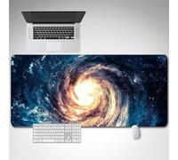 Hixingo Alfombrilla Ratón XXL/XL, Universo Espacial Alfombrilla Rató, Alfombrilla Gaming con Bordes Cosidos y Base Antideslizante, Mouse Pad para Oficinas y Hogares (900x400x3mm,Galaxia)