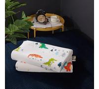 Hixingo Almohadas Viscoelásticas Cervicales, Almohada Viscoelastica Cervical con Funda Lavable Suave y Cómodo para Dormir Abrazado de Lado, Soporte de Espalda y Cuello (Crocodile,30 * 50 * 7cm)