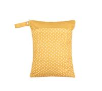 Hixingo Bolsa de Pañales Impermeable, Bolsa Impermeable de Tela con Cremallera Reutilizable Lavable Wet Bag Pañales 1/2/4 Pieza, Organizador para Ropa Sucia, Viaje (Amarillo,1 Pieza)