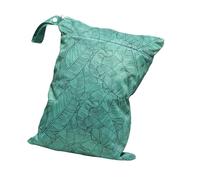 Hixingo Bolsa de Pañales Impermeable, Bolsa Impermeable de Tela con Cremallera Reutilizable Lavable Wet Bag Pañales 1/2/4 Pieza, Organizador para Ropa Sucia, Viaje (Hoja de plátano B,2 Piezas)