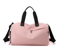Hixingo Bolsa Deporte Grande para Mujer y Hombre, Bolsa de Viaje Plegable Equipaje de Mano Avion Cabina para Facturar, Viajes o Almacenamiento (Rosa,39x23x22cm)