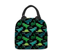 Hixingo Bolsa Termica Porta Alimentos para Mujer y Hombre, 4.5L Azul Bolsa Almuerzo Comida Trabajo Pequeña Portátil Térmica para Almuerzo, Oficina, Viaje, Pícnic o Colegio (Dinosaurio 6,21x11x20cm)