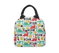 Hixingo Bolsa Termica Porta Alimentos para Mujer y Hombre, 4.5L Azul Bolsa Almuerzo Comida Trabajo Pequeña Portátil Térmica para Almuerzo, Oficina, Viaje, Pícnic o Colegio (Dinosaurio 11,21x11x20cm)