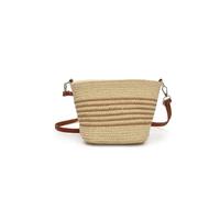 Hixingo Bolso de la Paja Mujeres Playa Grande Capacidad Bolso de Hombro Verano Boho Totes de Playa Tejidas a Mano Para Viajes, Compras y Vacaciones (Beige,25x16x9cm)