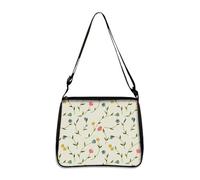 Hixingo Bolsos Universidad Mujer Grande Bolso Bandolera Tote Shopper Bolsos Gran Capacidad Bandolera con Cremallera, Bolso de Mano para Compras Colegio Trabajar, Clásico Flor (Verde,28 * 24 * 7cm)