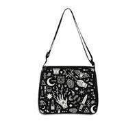 Hixingo Bolsos Universidad Mujer Grande Bolso Bandolera Tote Shopper Bolsos, Gran Capacidad Bandolera con Cremallera, Bolso de Mano para Compras Colegio Trabajar Viajar (Grafiti,28 * 24 * 7cm)