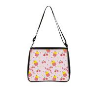 Hixingo Bolsos Universidad Mujer Grande Bolso Bandolera Tote Shopper Bolsos Gran Capacidad Bandolera con Cremallera, Bolso de Mano para Compras Colegio Trabajar, Clásico Flor (Rosa,28 * 24 * 7cm)