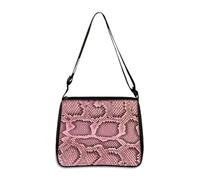 Hixingo Bolsos Universidad Mujer Grande Bolso Bandolera Tote Shopper Bolsos Impresión Gran Capacidad Bandolera con Cremallera, Bolso de Mano para Compras Colegio Trabajar (Rosa,28 * 24 * 7cm)