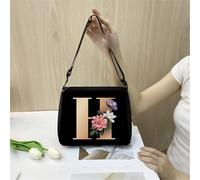 Hixingo Bolsos Universidad Mujer Grande Bolso Bandolera Tote Shopper Bolsos, Negro Gran Capacidad Bandolera con Cremallera, Bolso de Mano para Compras Colegio Trabajar Viajar (H,28 * 24 * 7cm)