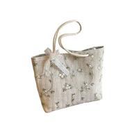 Hixingo Borsa da Spiaggia di Paglia, Totes Estiva Intrecciata a Mano Tessitura Delle Donne All'aperto, Borsa a Tracolla per Shopping, Viaggio, Appuntamento (Blanco,30x23x7cm)