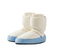 Hixingo Botas Calentamiento Ballet, 34-45 Zapatillas de Ballet Mujer Invierno Cálidas Botas de Calentamiento Ballet Gomas de Sujeción para Práctica de Baile (X-Small,Beige Azul)