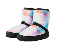 Hixingo Botas Calentamiento Ballet, 34-45 Zapatillas de Ballet Mujer Invierno Cálidas Botas de Calentamiento Ballet Gomas de Sujeción para Práctica de Baile (EV23 Tie Dye,X-Small)