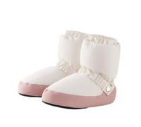 Hixingo Botas Calentamiento Ballet, 34-45 Zapatillas de Ballet Mujer Invierno Cálidas Botas de Calentamiento Ballet Gomas de Sujeción para Práctica de Baile (VA23 Rosa Blanco,X-Large)