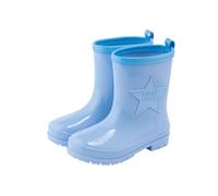 Hixingo Botas de Agua Niña Niño, Botas Agua Niño Niña Botas Lluvia Unisex Niños Couleur Unie de Transporte Impermeables y Antideslizante Talla 31-40 EU (Azul cielo,35)