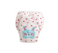 Hixingo Bragas de Aprendizaje para Niños y Niñas, 1 piezas de Pañal de Aprendizaje Calzones de Entrenamiento Reutilizables, Pañales de Tela para 1 a 3 Años Niños (Conejo azul,L: 100)