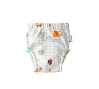 Hixingo Bragas de Aprendizaje para Niños y Niñas, 1 piezas de Pañal de Aprendizaje Calzones de Entrenamiento Reutilizables, Pañales de Tela para 1 a 6 Años Niños (Zoológico a cuadros,M: 90)