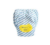 Hixingo Bragas de Aprendizaje para Niños y Niñas, 1 piezas de Pañal de Aprendizaje Calzones de Entrenamiento Reutilizables, Pañales de Tela para 1 a 3 Años Niños (Rayas azules,XL: 110)