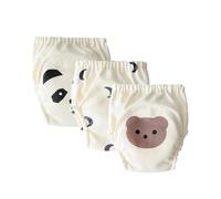 Hixingo Bragas de Aprendizaje para Niños y Niñas, 3 piezas de Pañal de Aprendizaje Calzones de Entrenamiento, Reutilizables Pañales de Tela para 1 a 6 Años Niños (Estilo 7,M: 90)