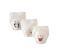 Hixingo Bragas de Aprendizaje para Niños y Niñas, 3 piezas de Pañal de Aprendizaje Calzones de Entrenamiento Reutilizables, Pañales de Tela para 1 a 6 Años Niños (Patrón 1,S: 80)