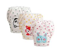 Hixingo Bragas de Aprendizaje para Niños y Niñas, 3 piezas de Pañal de Aprendizaje Calzones de Entrenamiento Reutilizables, Pañales de Tela para 1 a 3 Años Niños (Estilos coloridos 3,XL: 110)